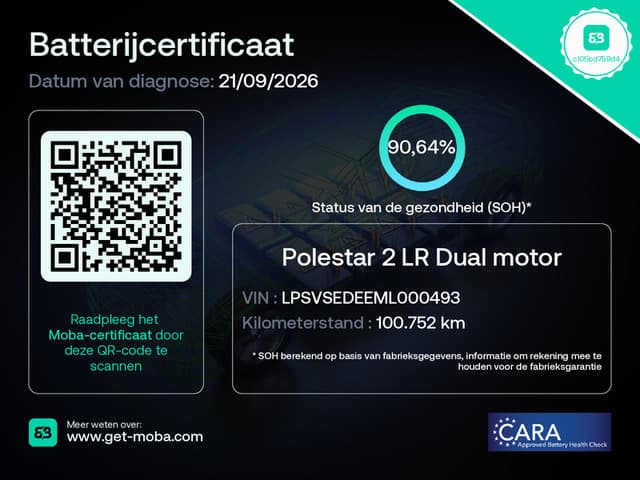Polestar 2 Long Range Dual Motor Launch Edition 78kWh Performance Pack / Harman/Kardon / Panorama — foto 3