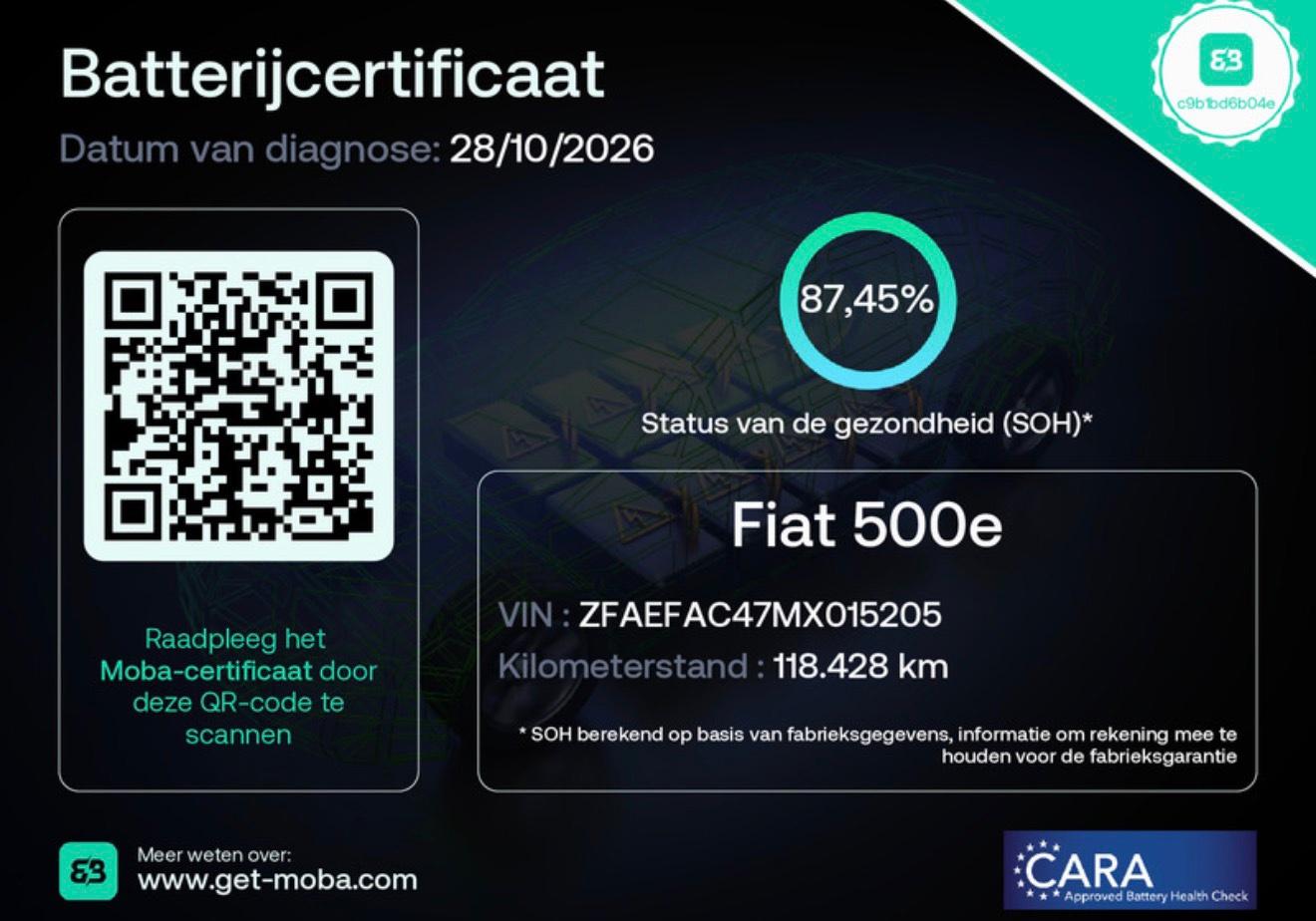 Fiat 500 La Prima 42 kWh / Cloud Grey Matt / Camera — foto 4